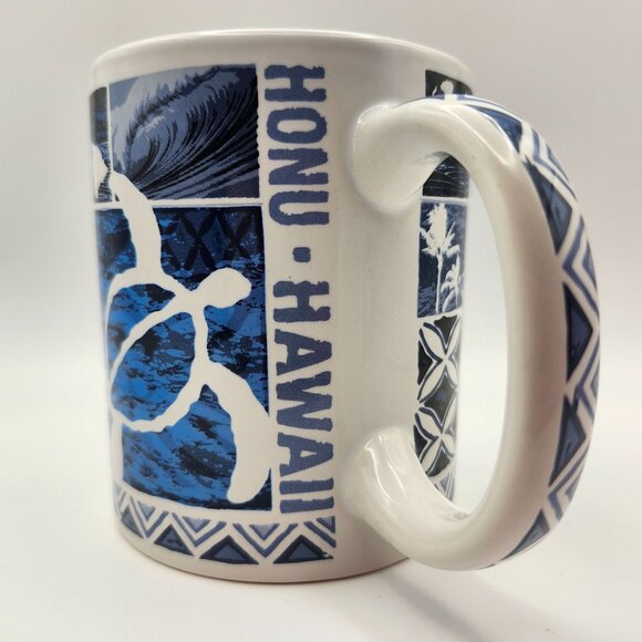 ABC Stores Honu Hawaii Hawaiian Island Tortuga Turtle Petroglyph Coffee Mug 12oz - Picture 1 of 10